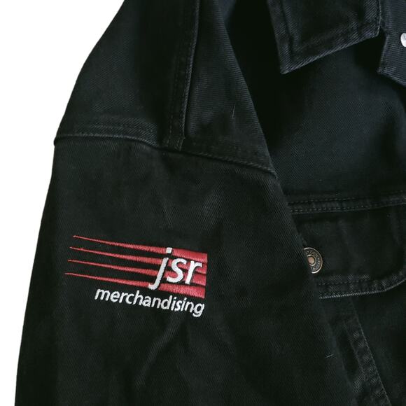 THE HAUNTED Tour 2004 black denim jeans jacket heavy thrash death metal band XL - Picture 4 of 8